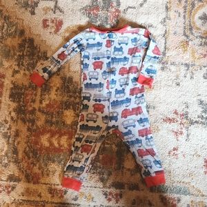 CARTER'S - Fire Truck Pajamas- Red and blue- Size 12m